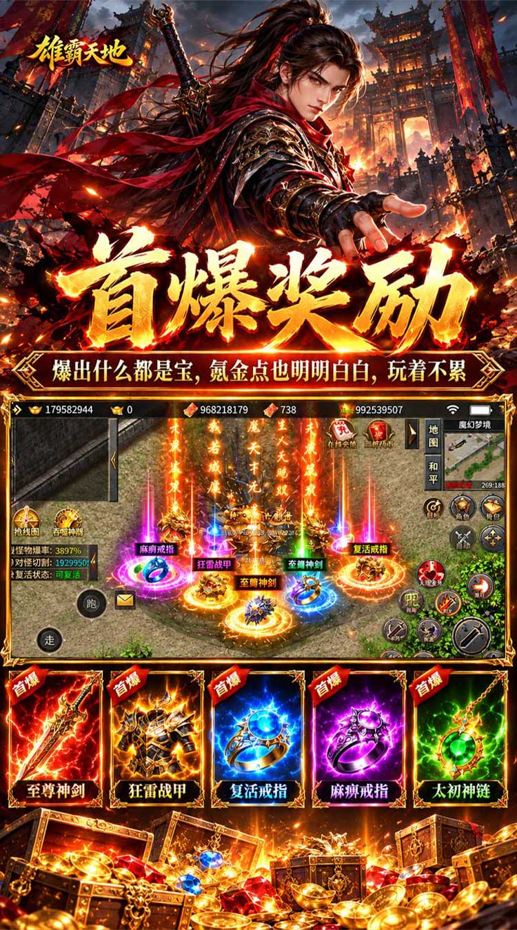 雄霸天地（日送648免费版）游戏截图3